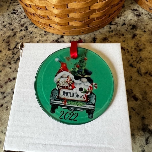 HANDMADE 2022 Glass Christmas Ornament - Picture 1 of 2